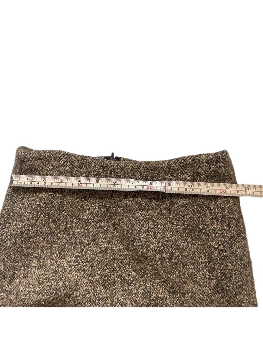 Ann Taylor Loft Womens Brown Tweed Wool Pencil Skirt 8 - Picture 5 of 9